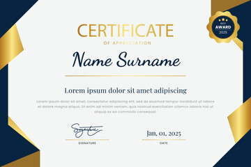Obraz premium Elegant Certificate Template Design