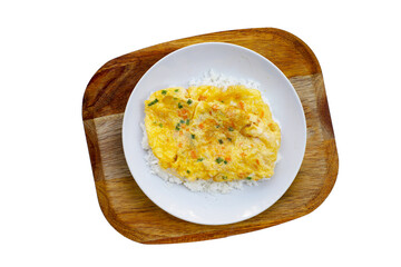Thai style omelet with rice