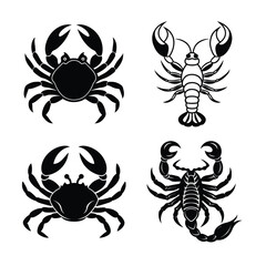 scorpion tattoo set