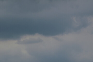The dark sky with heavy clouds converging and a violent storm before the rain.Bad or moody weather...