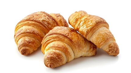 Croissants isolated on white background