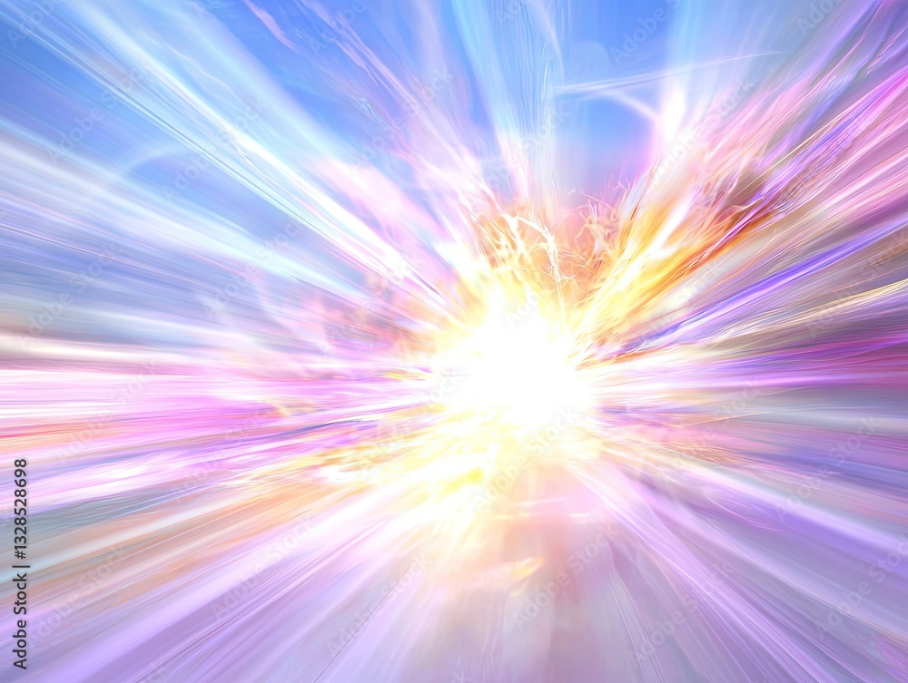 Poster futuristic light wave display digital realm visual art abstract environment dynamic perspective
