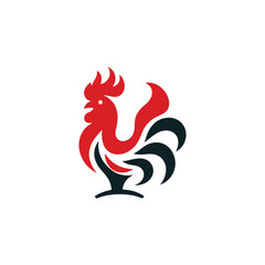 Naklejka premium Fire rooster logo