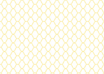 シンプルな北欧柄のモロッカン模様のイラスト 黄色 透過