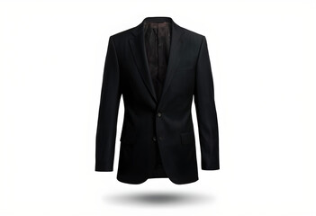 Portrait of men's suit jacket blazer isolated on white background