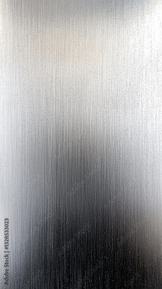 Poster metallic surface texture: captivating close-up captures the sleek, brushed metal texture with subtle