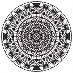 Black and White Mandala