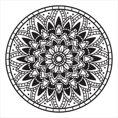 Black and White Mandala