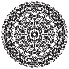 Black and White Mandala