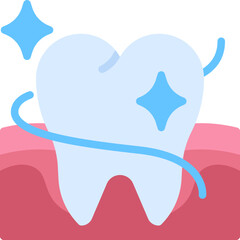 Dental floss icon