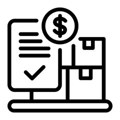 This Procurement icon is suitable for Business, Business Operation, etc