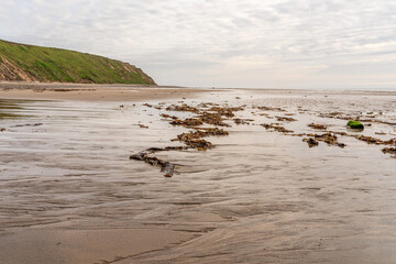 The cliffs and beach on the Irish Coast between Ballasalla and Sartfield, Isle of Man