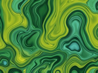 Abstract Green Malachite Swirl Pattern