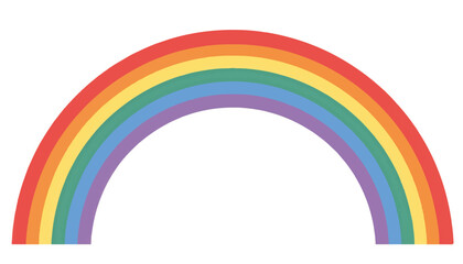 Rainbow illustration in vibrant colors