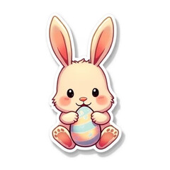 Obraz premium easter bunny with easter egg
