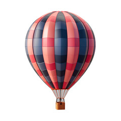 Fototapeta premium Air balloon isolated on transparent background. PNG. Generated AI