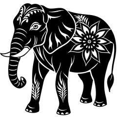 Obraz premium elephant silhouette