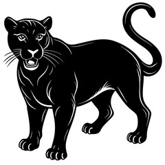 Obraz premium panther silhouette