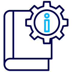 Info book Outline Color icon