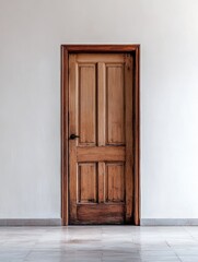 Wooden Door for Interior, Minimalist Design.