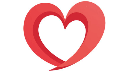 Red heart symbolizing love and affection