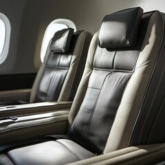 Leather armchair and table in a cozy hotel room with vintage decor and comfortable style