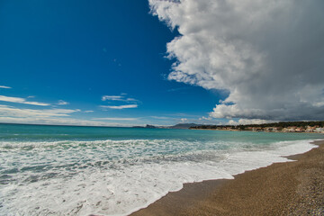 Strand von Saint-Cyr-sur-mer an der Cote d'Azur