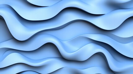 Obraz premium Abstract Wavy Texture in Soft Blue Tones for Modern Design and Digital Background Applications