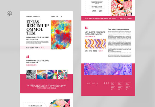 Color Full News Letter Template