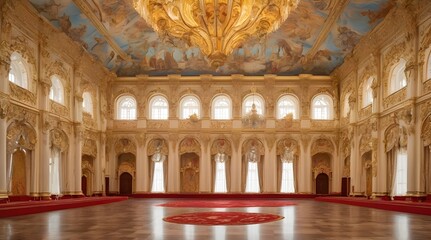 Fototapeta premium Georgievsky Hall of the Kremlin Palace.generative.ai
