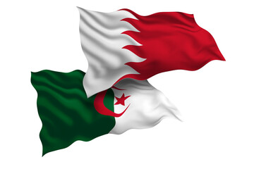 Bahrain and Algeria Friendship Flags Diplomatic Relations of Two countries, Sports competition