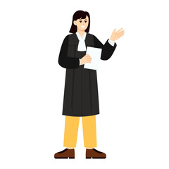 Law & Justice Character 1 Woman in Legal Attire