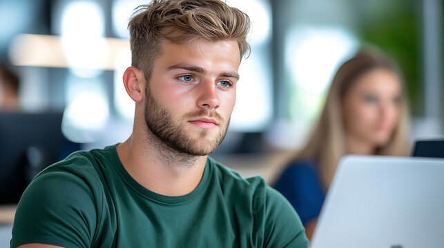 Focused students engaged in study sessions modern library educational environment collaborative learning inspirational concept