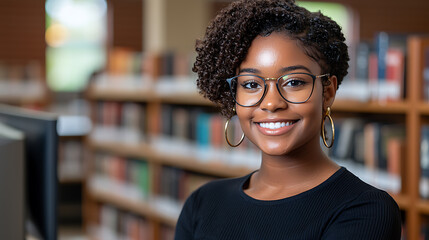 Student engaging with library catalog university library educational activity academic environment close-up perspective knowledge acquisition