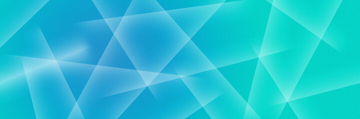 Abstract bright background with geometric lines and grainy texture in blue and green hue.