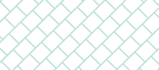 Fototapeta premium White and turquoise vector seamless pattern with diagonal geometric shapes