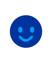 smiley face blue