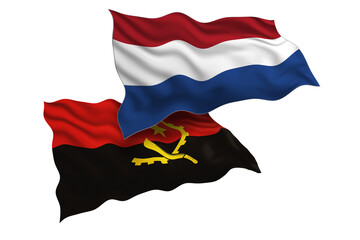 Netherlands and Angola Friendship Flags Diplomatic Relations of Two countries, Sports competition