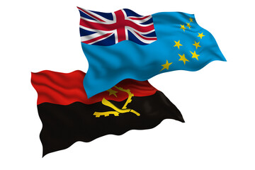 Tuvalu and Angola Friendship Flags Diplomatic Relations of Two countries, Sports competition