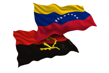Venezuela and Angola Friendship Flags Diplomatic Relations of Two countries, Sports competition