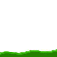 Obraz premium Green bottom border