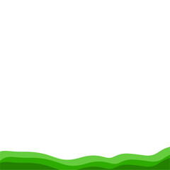 Obraz premium Green bottom border