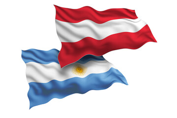 Austria and Argentina Friendship Flags Diplomatic Relations of Two countries, Sports competition