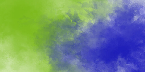 Beautiful abstract watercolor background. Beauty sweet pastel yellow and green colorful with fluffy clouds on sky. multi color rainbow image. abstract fantasy growing light. .