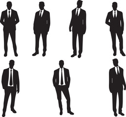 Man vector, business, businessman, men, team, group, teamwork, meeting, walking, success, standing vector set 