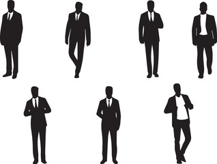 Man vector, business, businessman, men, team, group, teamwork, meeting, walking, success, standing vector set 