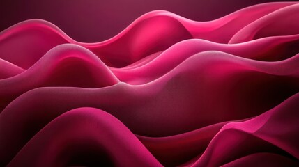 Obraz premium Abstract Crimson Waves: A Symphony of Pink and Magenta Hues