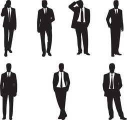 Man vector, business, businessman, men, team, group, teamwork, meeting, walking, success, standing vector set 