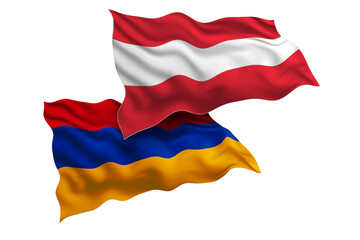 Austria and Armenia Friendship Flags Diplomatic Relations of Two countries, Sports competition