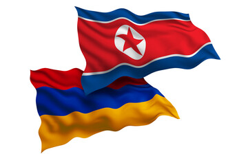 North Korea and Armenia Friendship Flags Diplomatic Relations of Two countries, Sports competition